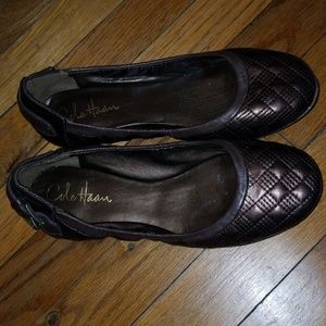 Cole Haan dark bronze flats